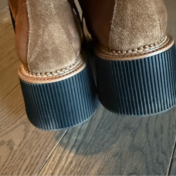 Freda Salvador Billie Platform Combat Boot in suede - Picture 6 of 10